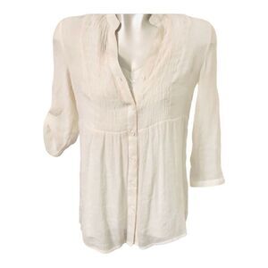 ALI & KRIS gauze look & feel button up